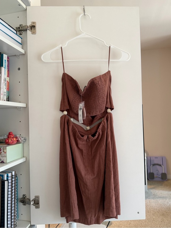 Abercrombie & Fitch Dresses & Skirts - Abercrombie & Fitch Strapless Brown Two-Piece Dress Set